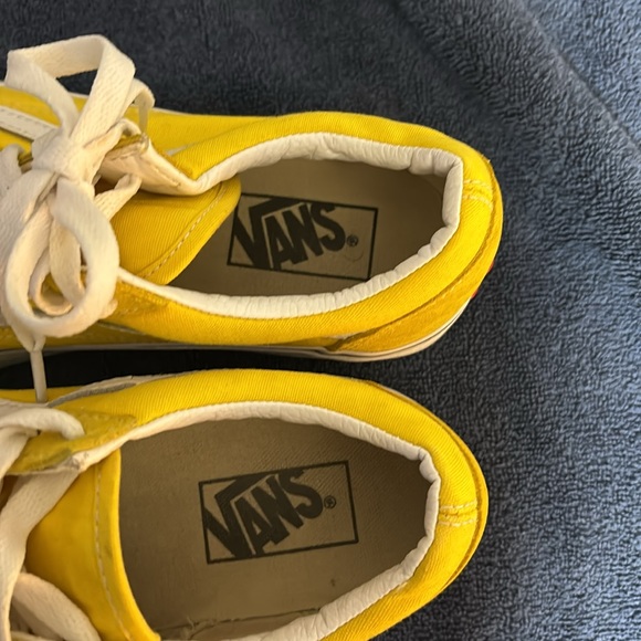 VANS Old Skool Unisex shoes in yellow. Suede on tip, shoelaces and heel. - Picture 5 of 5